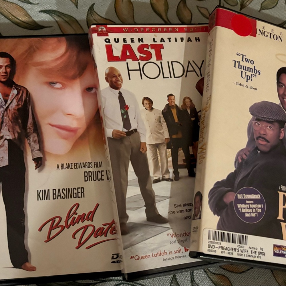 DVD Movie Collection: Blind Date, Last Holiday, Preacher's Wife